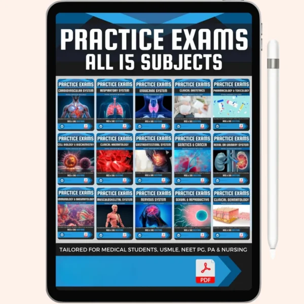 15 Subjects Medical Practice Exams Toolkit