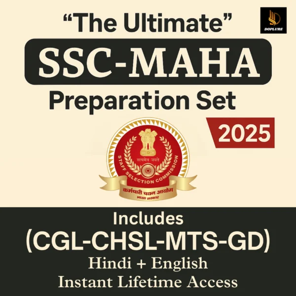 SSC Prep 2026: Ultimate Preparation Set (CGL-CHSL-MTS-GD | Hindi + English)