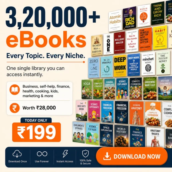 3,20,000+ eBooks Mega Bundle